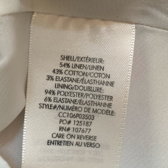 Alice + Olivia Linen Melvina Mini Dress Tie Front Block Print Red Antique White - Picture 12 of 16